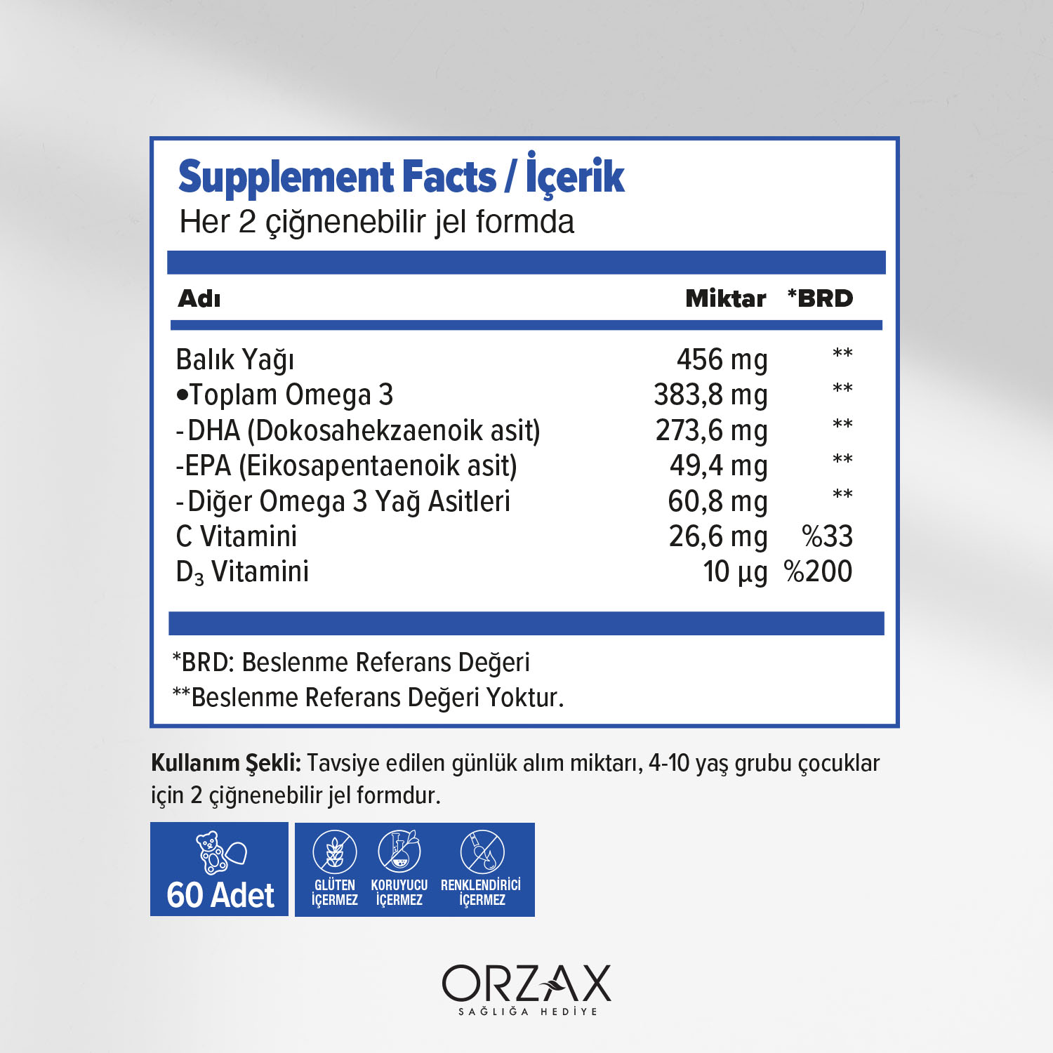 Ocean Gummies Omega-3 Kids Ocean Gummies Omega-3 Kids - Görsel 3