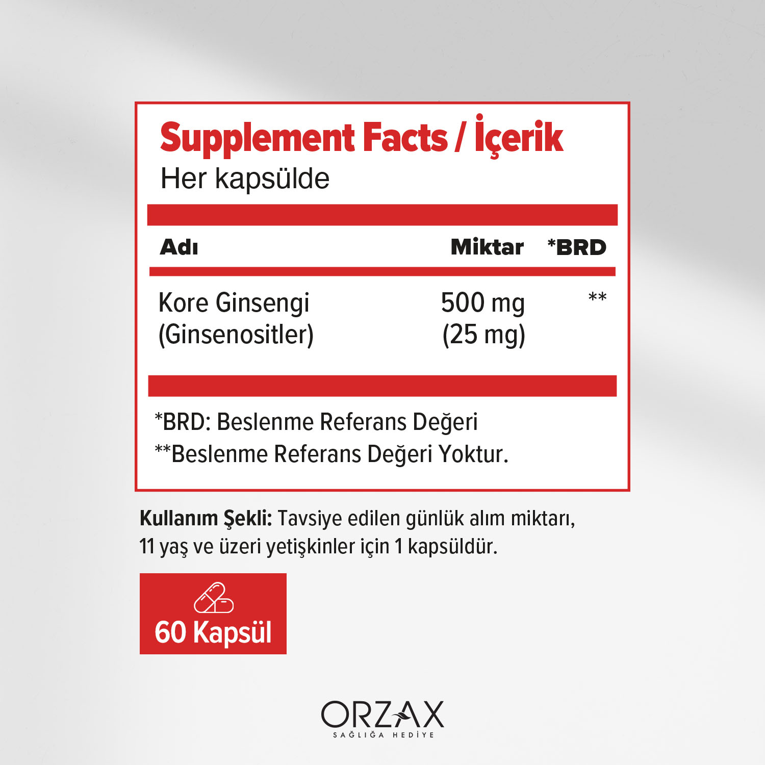 Ocean Panax Ginseng Kapsül Ocean Panax Ginseng Kapsül - Görsel 2