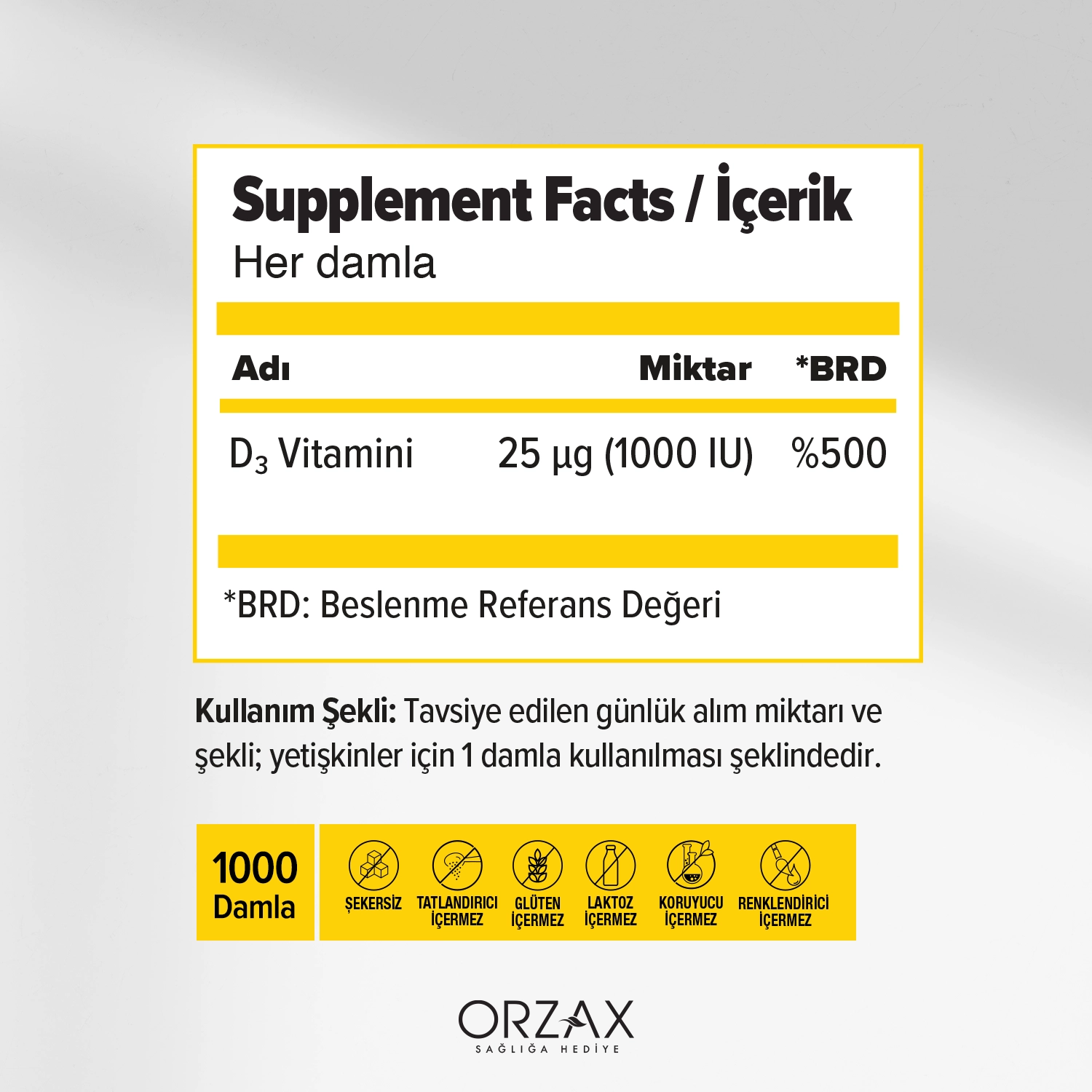 Ocean Vitamin D3 1000 IU Damla Ocean Vitamin D3 1000 IU Damla - Görsel 2