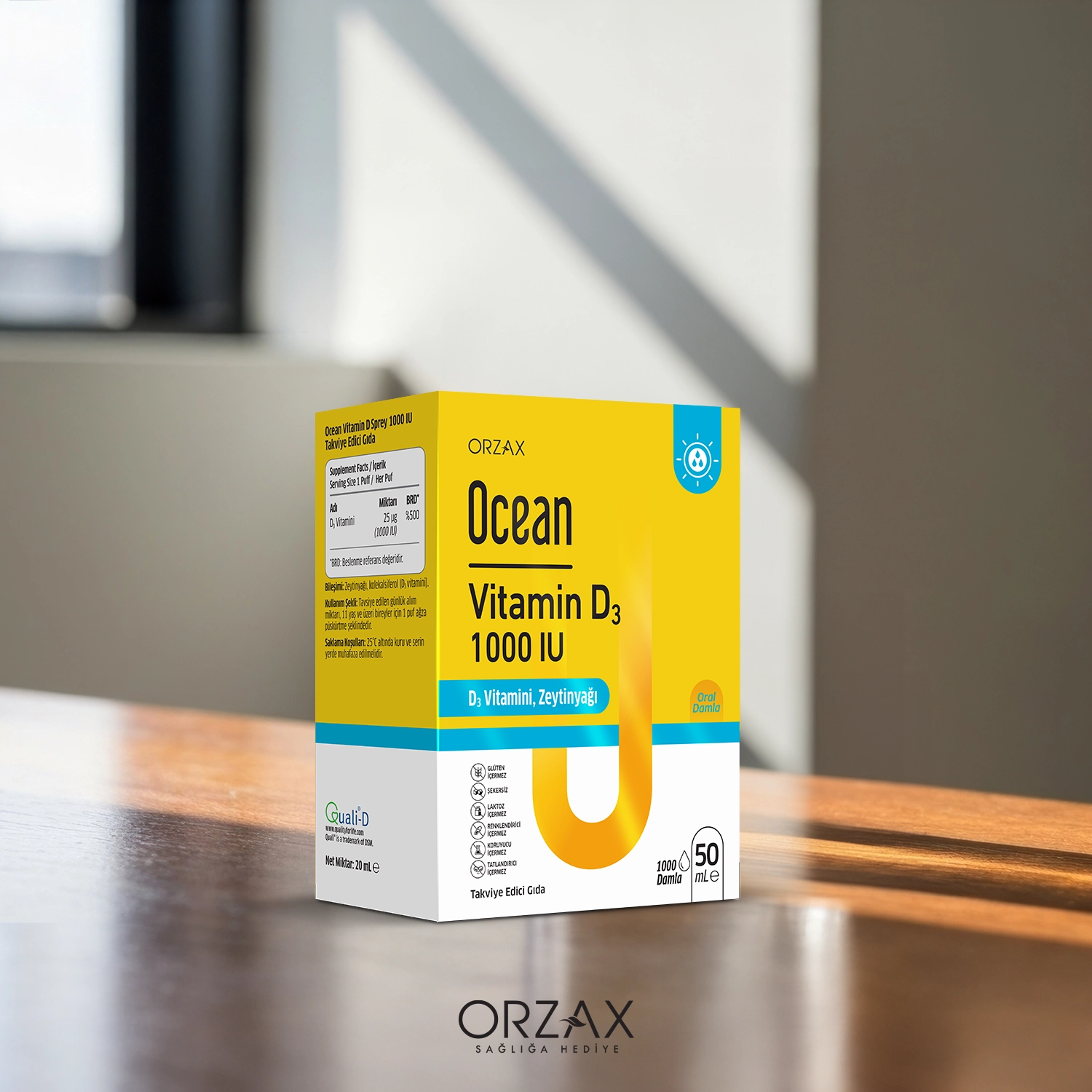 Ocean Vitamin D3 1000 IU Damla Ocean Vitamin D3 1000 IU Damla - Görsel 5
