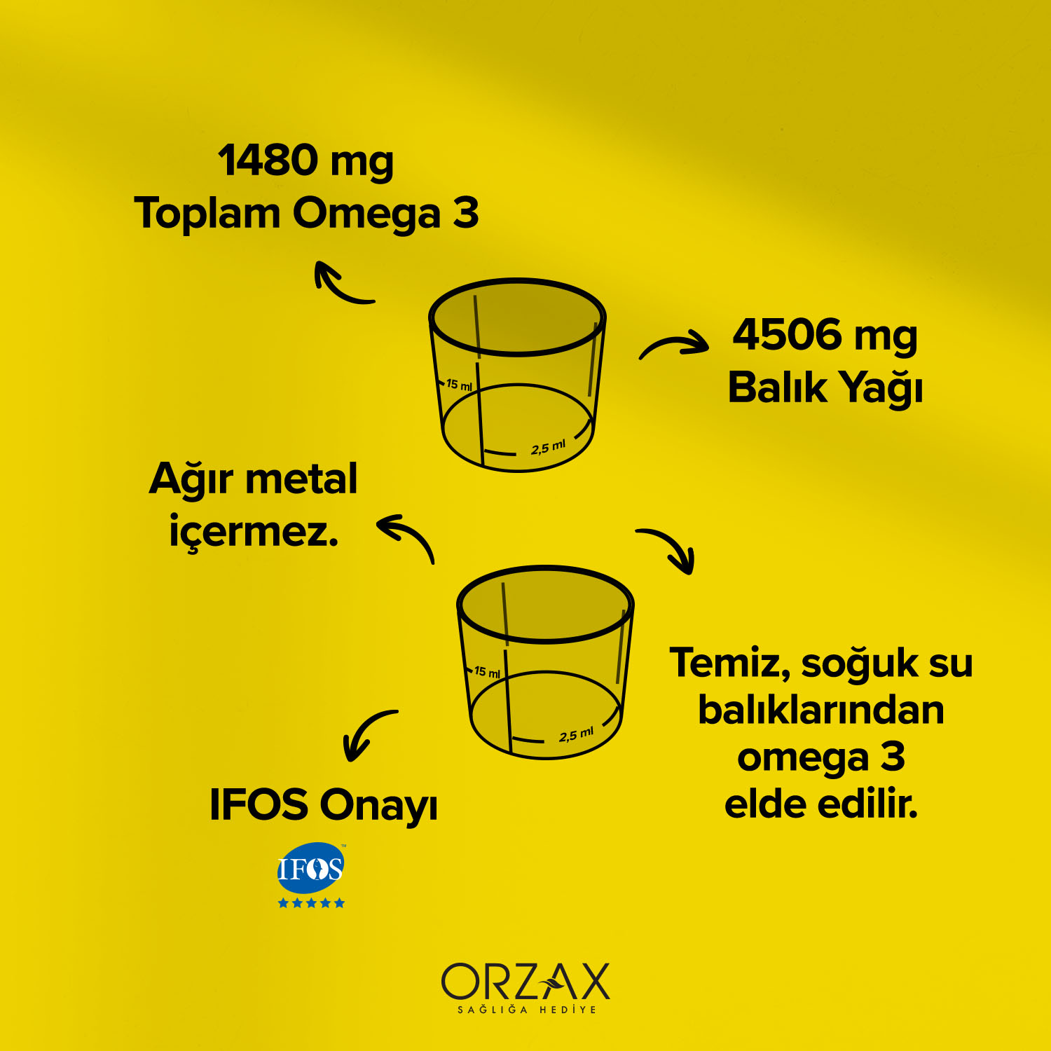 Ocean Limon Aromalı Balık Yağı 150 mL Ocean Limon Aromalı Balık Yağı 150 mL - Görsel 5